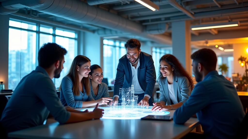 Team collaborating at PixelPaddock office